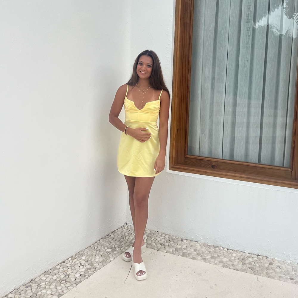 Princess Polly Yellow Mini Dress
